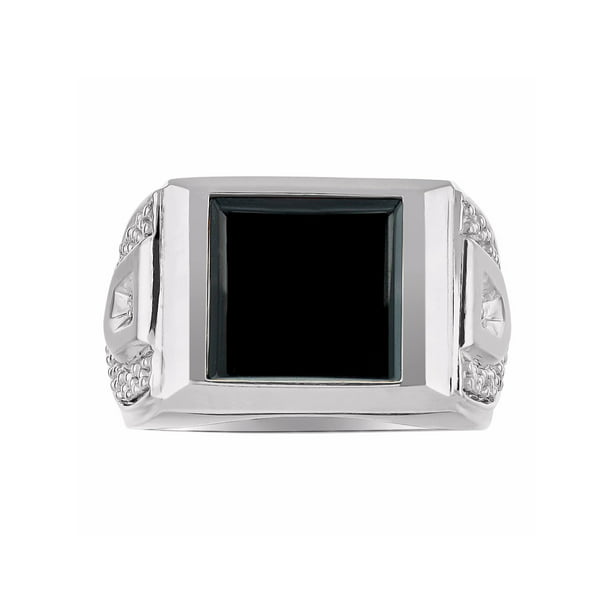 Details about   Great Natural Black Onyx 925 Sterling Silver Mens Mans Ring Usa
